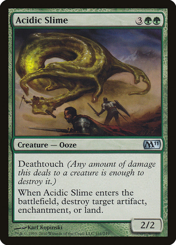 Acidic Slime [Magic 2011] - Magic: The Gathering