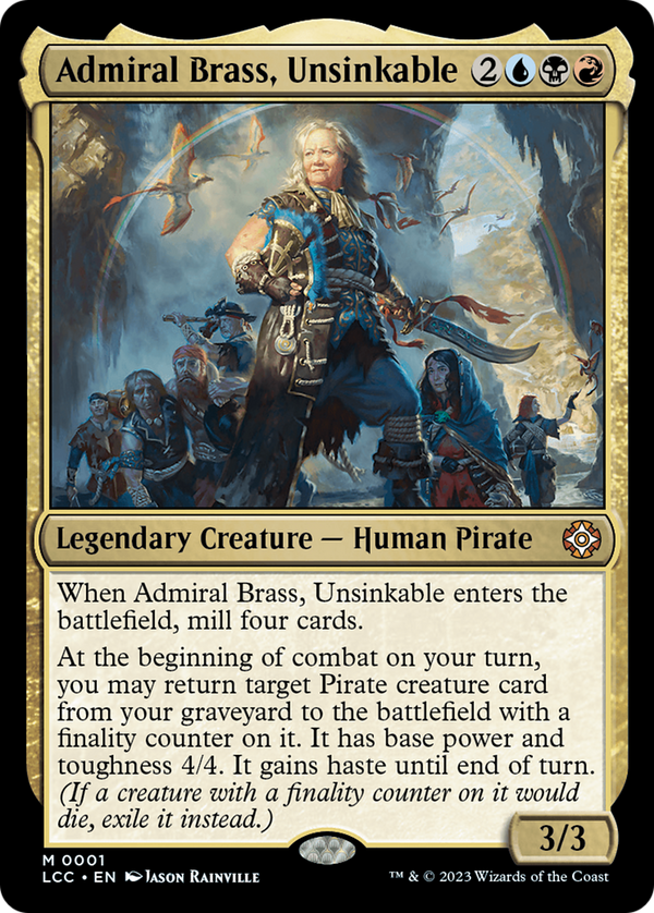 Admiral Brass, Unsinkable [The Lost Caverns of Ixalan Commander] - Magic: The Gathering