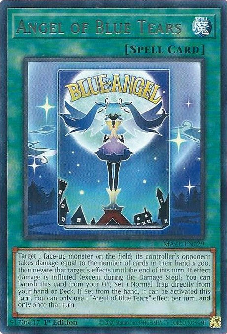 Angel of Blue Tears [MAZE-EN029] Rare - Yu-Gi-Oh!