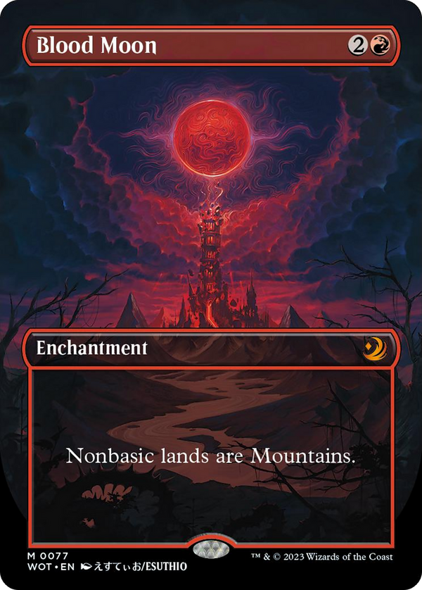Blood Moon (Anime Borderless) [Wilds of Eldraine: Enchanting Tales] - Magic: The Gathering