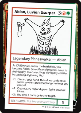 Abian, Luvion Usurper (2021 Edition) [Mystery Booster Playtest Cards] - Magic: The Gathering
