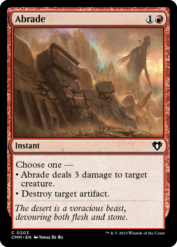 Abrade [Commander Masters] - Magic: The Gathering