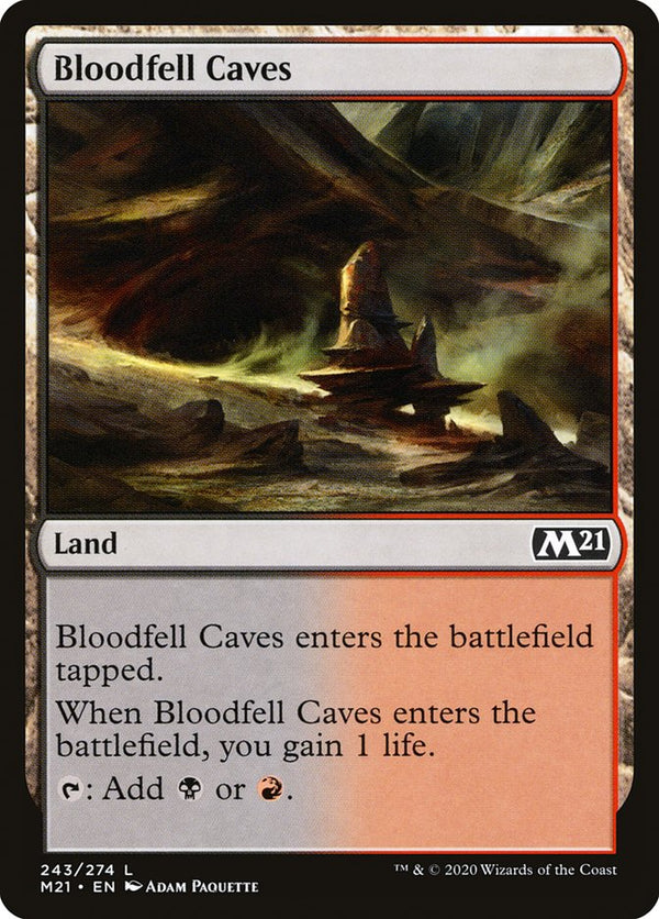 Bloodfell Caves [Core Set 2021] - Magic: The Gathering