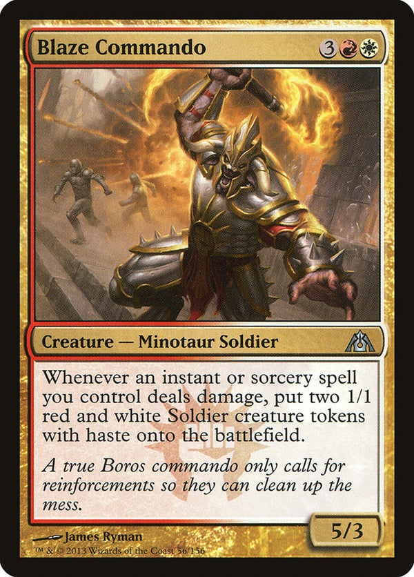Blaze Commando [Dragon's Maze] - Magic: The Gathering