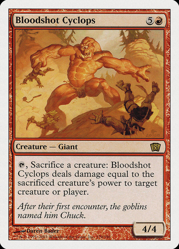 Bloodshot Cyclops [Eighth Edition] - Magic: The Gathering