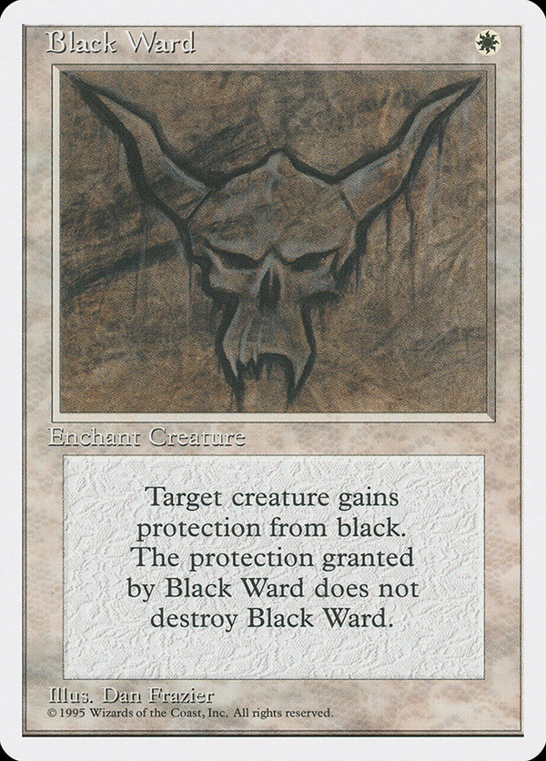 Black Ward [Fourth Edition] - Magic: The Gathering