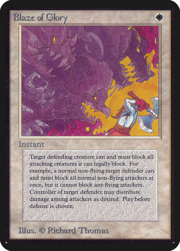 Blaze of Glory [Alpha Edition] - Magic: The Gathering