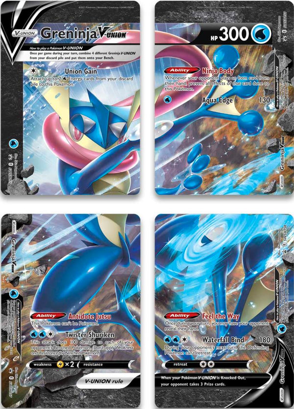 Greninja V-Union (Set of 4) [Sword & Shield: Black Star Promos] - Pokémon