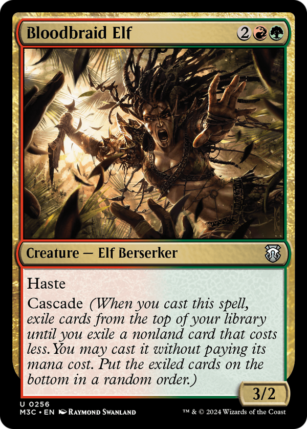 Bloodbraid Elf (Ripple Foil) [Modern Horizons 3 Commander] - Magic: The Gathering
