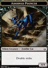 Adorned Pouncer // Horse Double-Sided Token [Hour of Devastation Tokens] - Magic: The Gathering