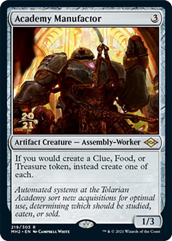 Academy Manufactor [Modern Horizons 2 Prerelease Promos] - Magic: The Gathering
