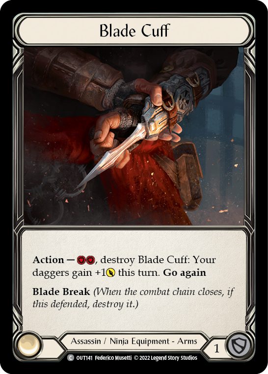 Blade Cuff [OUT141] (Outsiders)  Cold Foil - Flesh And Blood