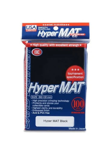 KMC Standard Size 100ct - Hyper Mat Black