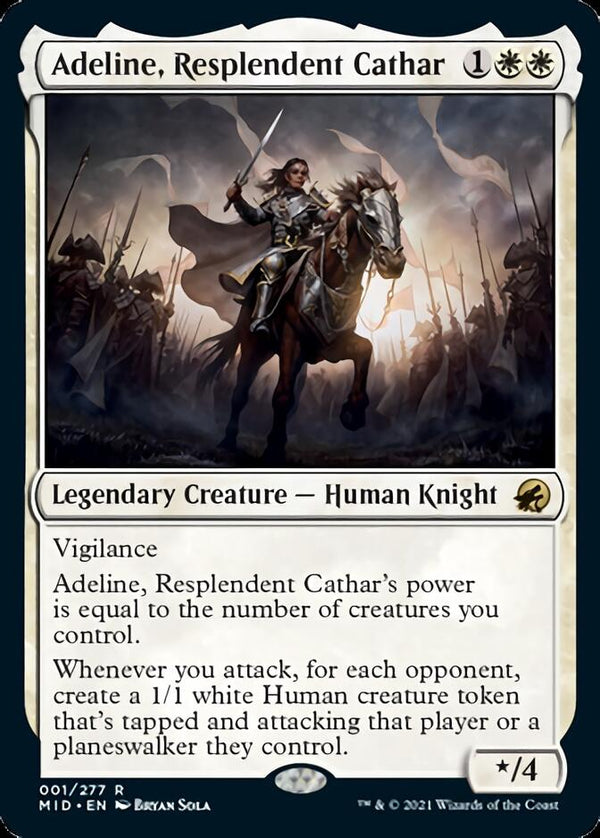 Adeline, Resplendent Cathar [Innistrad: Midnight Hunt] - Magic: The Gathering