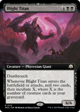 Blight Titan (Extended Art) [March of the Machine Commander] - Magic: The Gathering