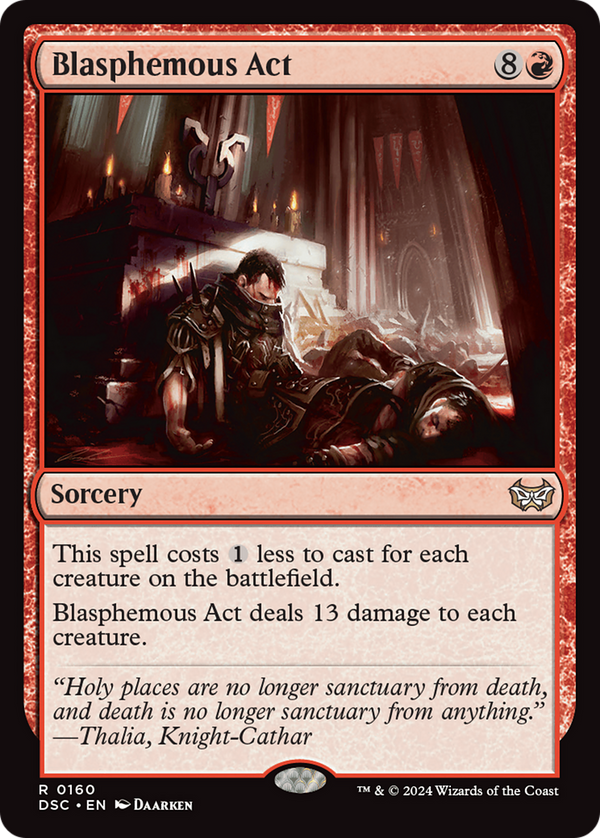 Blasphemous Act [Duskmourn: House of Horror Commander] - Magic: The Gathering