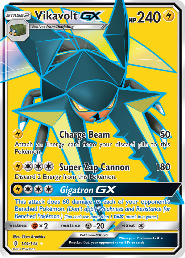 Vikavolt GX (134/145) [Sun & Moon: Guardians Rising] - Pokémon
