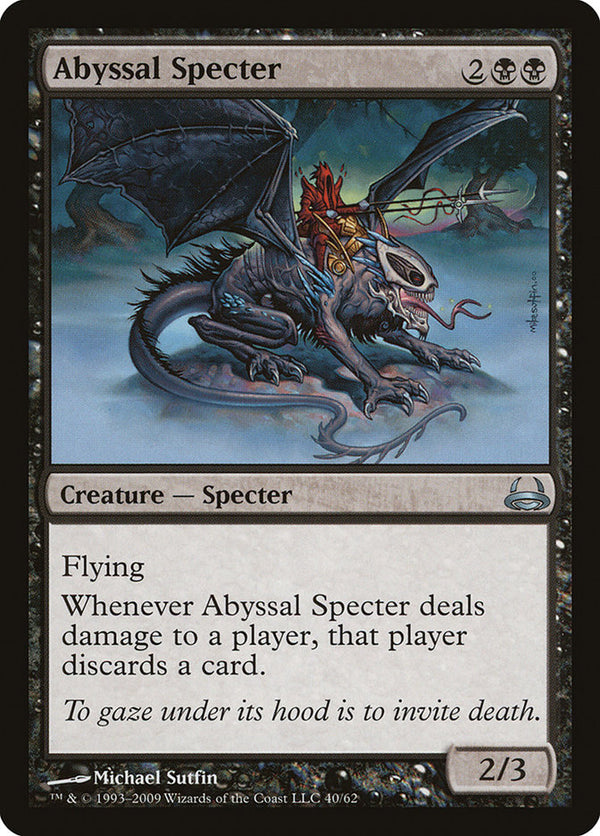 Abyssal Specter [Duel Decks: Divine vs. Demonic] - Magic: The Gathering