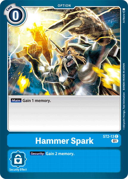 Hammer Spark [ST2-13] (Alternative Art) [Starter Deck: Ulforce Veedramon] - Digimon