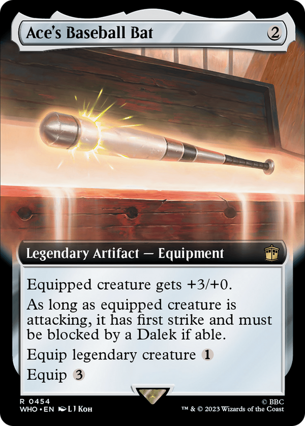 Ace's Baseball Bat (Extended Art) [Doctor Who] - Magic: The Gathering