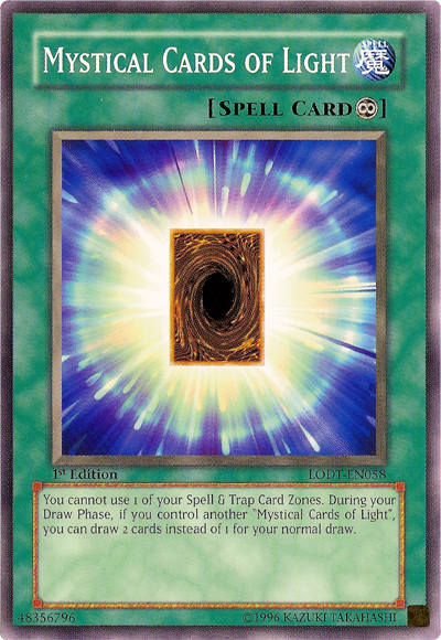 yugioh draw spell cards Mystical Cards of Light [LODT-EN058] Common