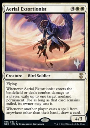 Aerial Extortionist (Promo Pack) [Streets of New Capenna Commander Promos] - Magic: The Gathering