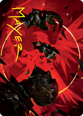 Abrade Art Card (Gold-Stamped Signature) [Innistrad: Crimson Vow Art Series] - Magic: The Gathering