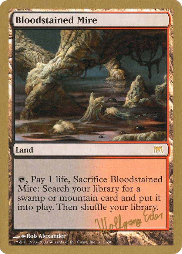 Bloodstained Mire (Wolfgang Eder) [World Championship Decks 2003] - Magic: The Gathering