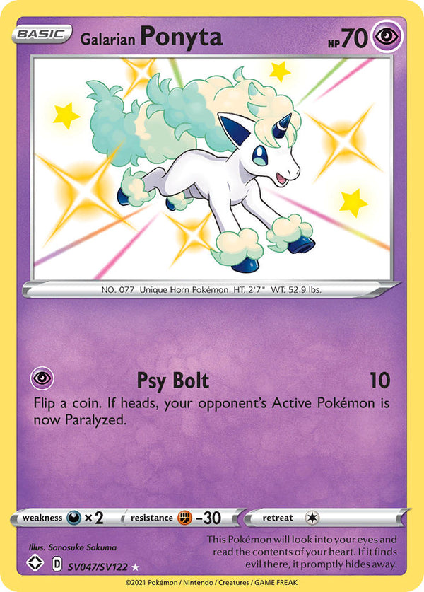 Galarian Ponyta (SV047/SV122) [Sword & Shield: Shining Fates] - Pokémon