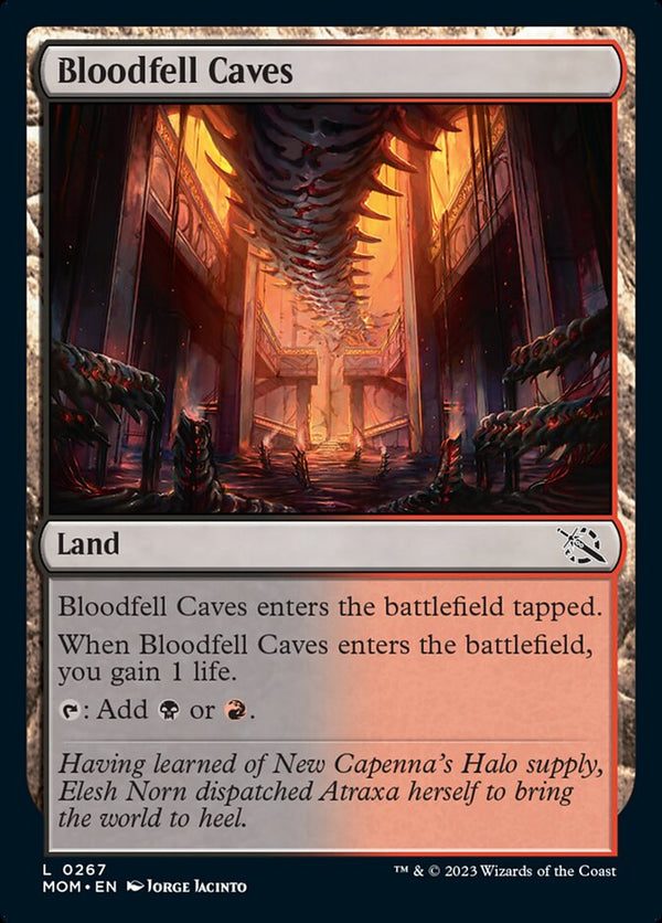 Bloodfell Caves [March of the Machine] - Magic: The Gathering