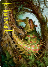 Blex, Vexing Pest Art Card (Gold-Stamped Signature) [Strixhaven: School of Mages Art Series] - Magic: The Gathering