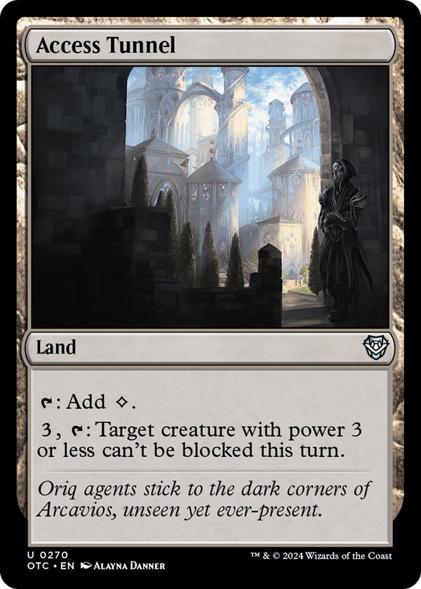 Access Tunnel [Outlaws of Thunder Junction Commander] - Magic: The Gathering