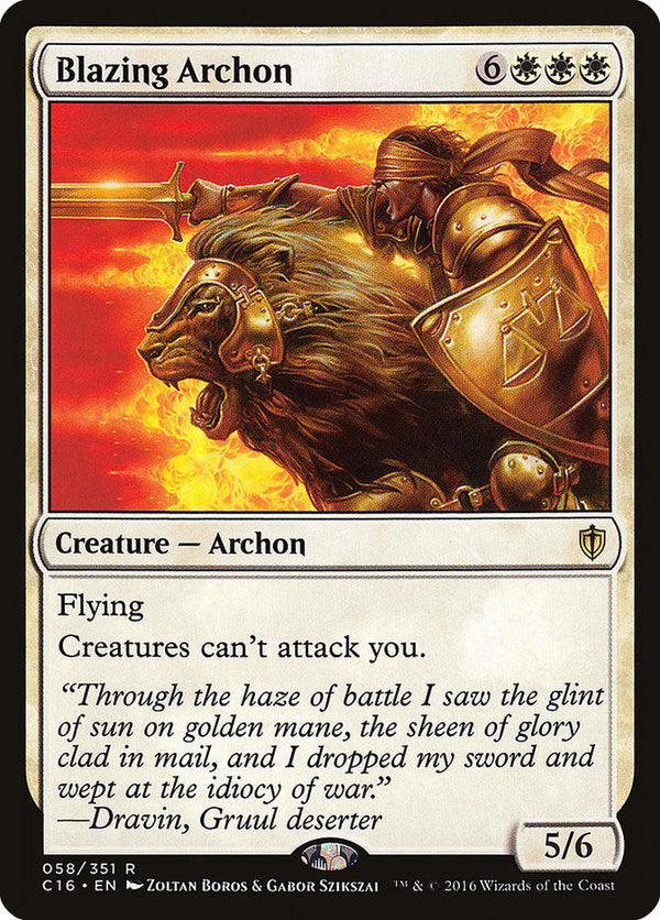Blazing Archon [Commander 2016] - Magic: The Gathering