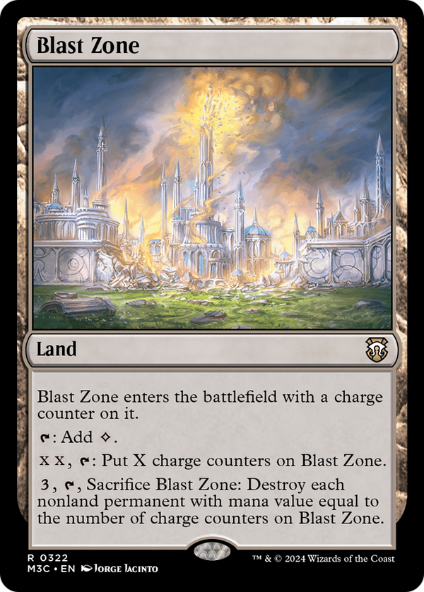 Blast Zone (Ripple Foil) [Modern Horizons 3 Commander] - Magic: The Gathering