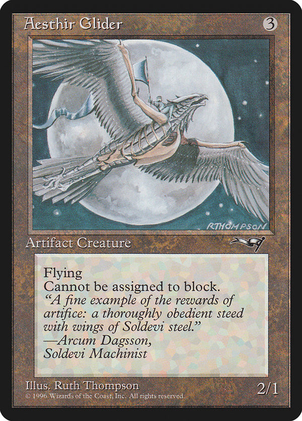 Aesthir Glider (Solo Rider) [Alliances] - Magic: The Gathering