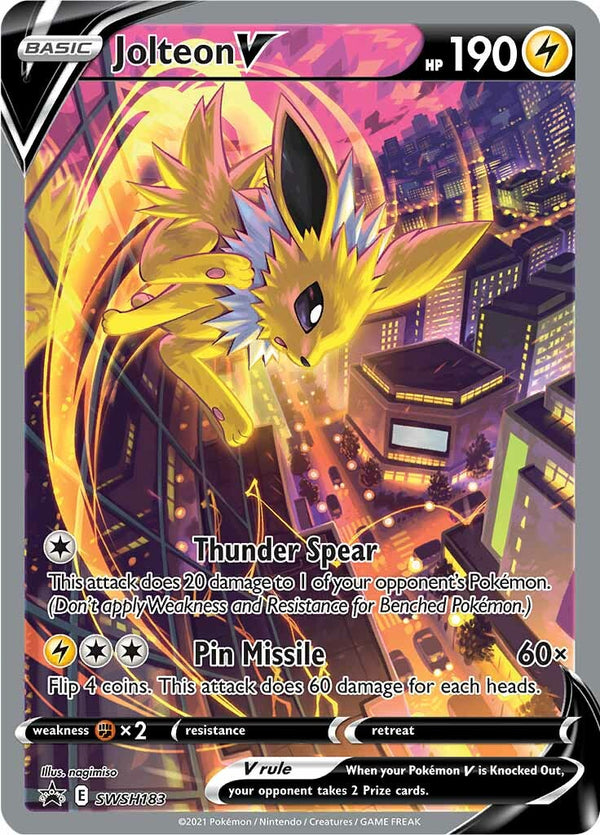 Jolteon V (SWSH183) [Sword & Shield: Black Star Promos] - Pokémon