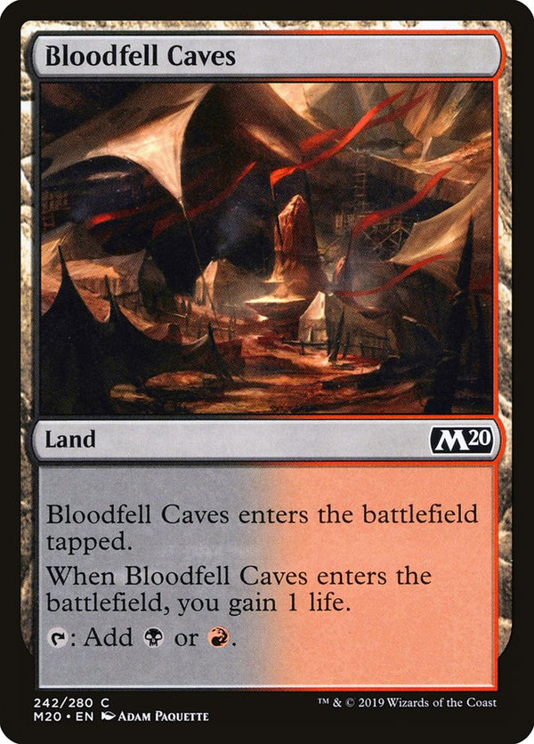 Bloodfell Caves [Core Set 2020] - Magic: The Gathering