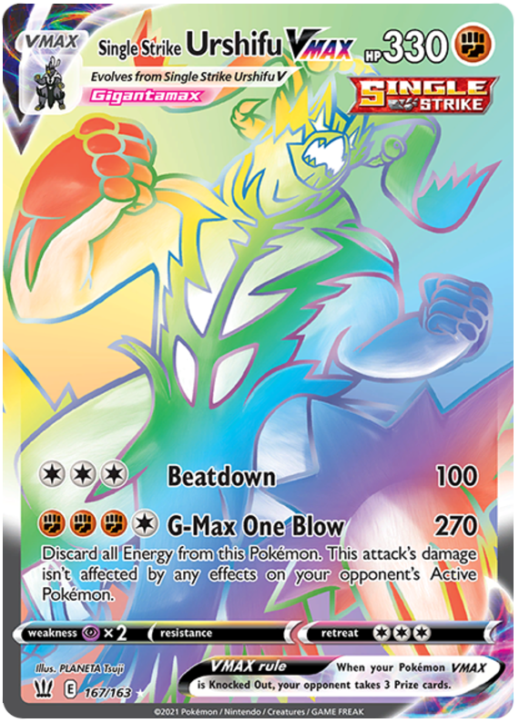 Single Strike Urshifu VMAX (167/163) [Sword & Shield: Battle Styles] - Pokémon