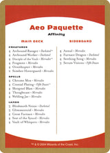 Aeo Paquette Decklist [World Championship Decks 2004] - Magic: The Gathering