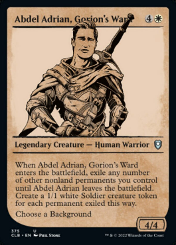 Abdel Adrian, Gorion's Ward (Showcase) [Commander Legends: Battle for Baldur's Gate] - Magic: The Gathering
