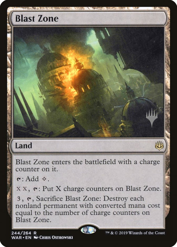 Blast Zone (Promo Pack) [War of the Spark Promos] - Magic: The Gathering
