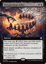 Blasphemous Edict (Extended Art) [Foundations] - Magic: The Gathering
