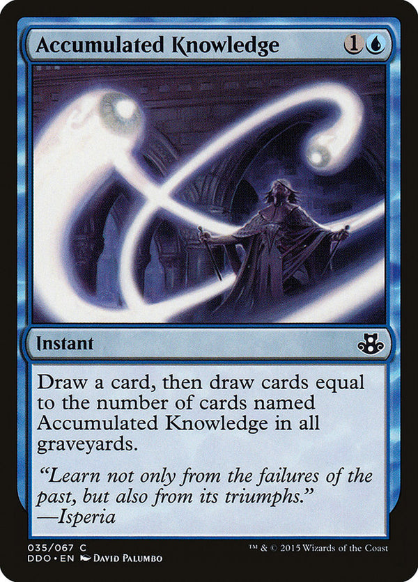 Accumulated Knowledge [Duel Decks: Elspeth vs. Kiora] - Magic: The Gathering