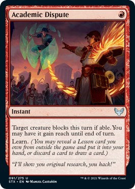 Academic Dispute [Strixhaven: School of Mages] - Magic: The Gathering