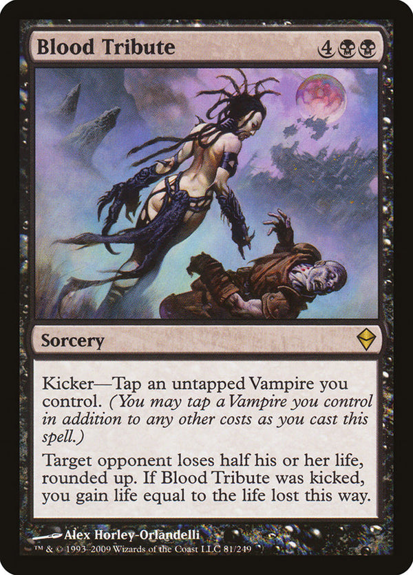 Blood Tribute [Zendikar] - Magic: The Gathering