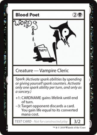 Blood Poet (2021 Edition) [Mystery Booster Playtest Cards] - Magic: The Gathering