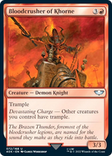 Bloodcrusher of Khorne (Surge Foil) [Warhammer 40,000] - Magic: The Gathering