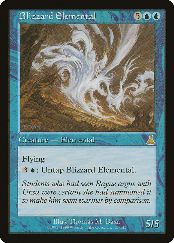 Blizzard Elemental [Urza's Destiny] - Magic: The Gathering