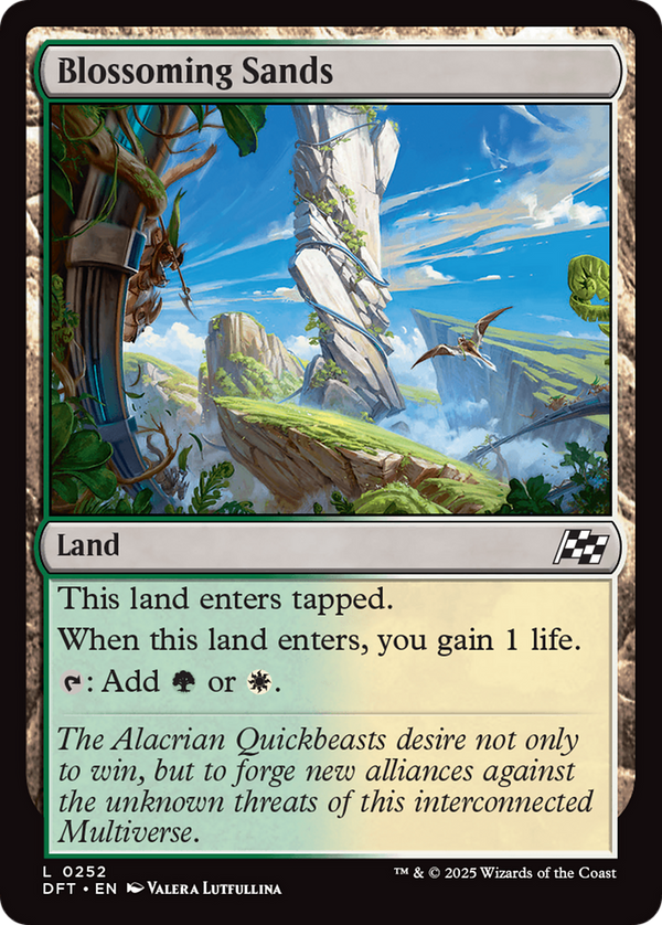 Blossoming Sands [Aetherdrift] - Magic: The Gathering