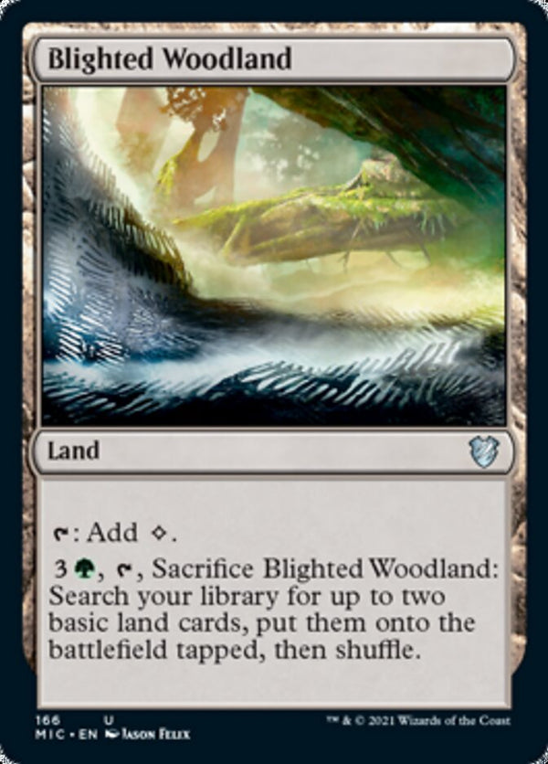 Blighted Woodland [Innistrad: Midnight Hunt Commander] - Magic: The Gathering